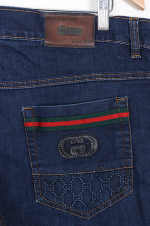 Gucci jeans stripe online