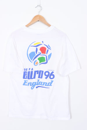 1994 England UEFA EURO Cup USA Made White T-Shirt (L)