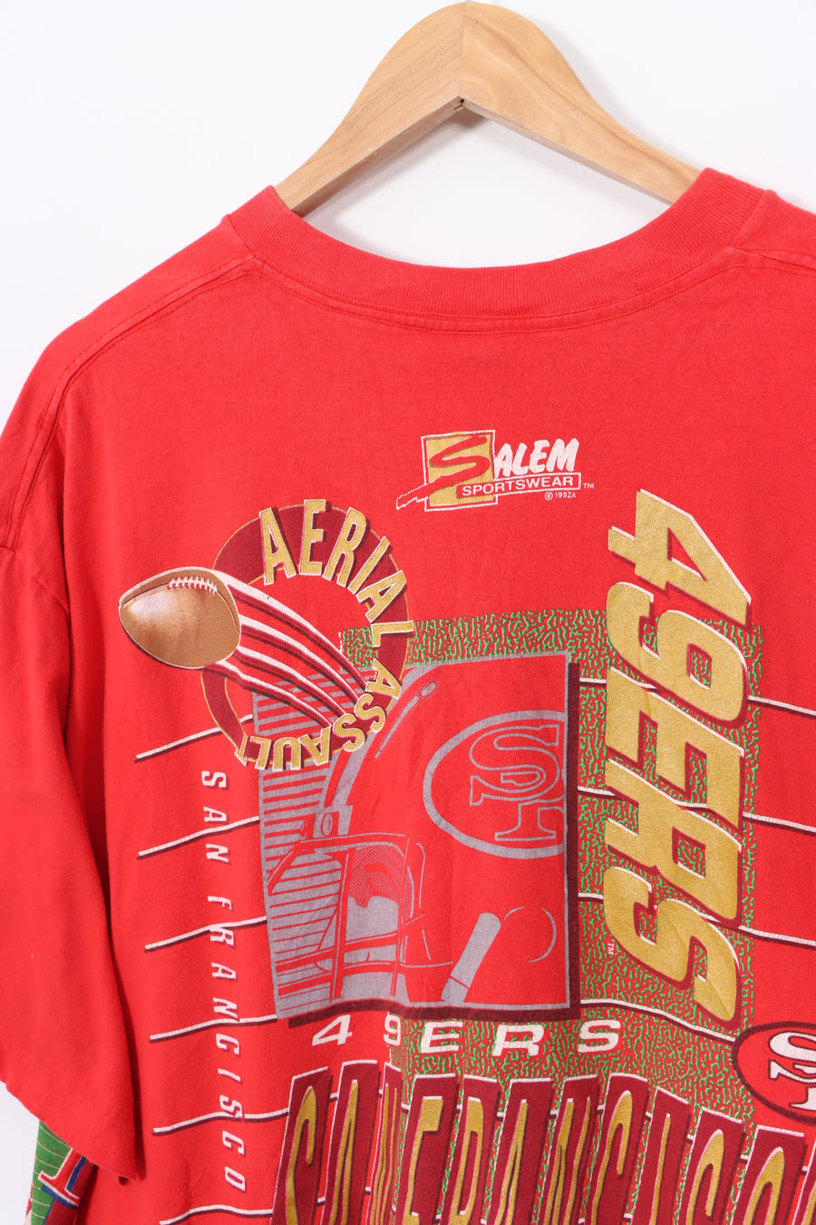 SALEM 1992 San Francisco 49ers Single Stitch USA Made Tee (XL)