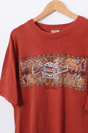 Uluru Crocodile Hunt Vintage T-Shirt Made in Australia (L-XL)