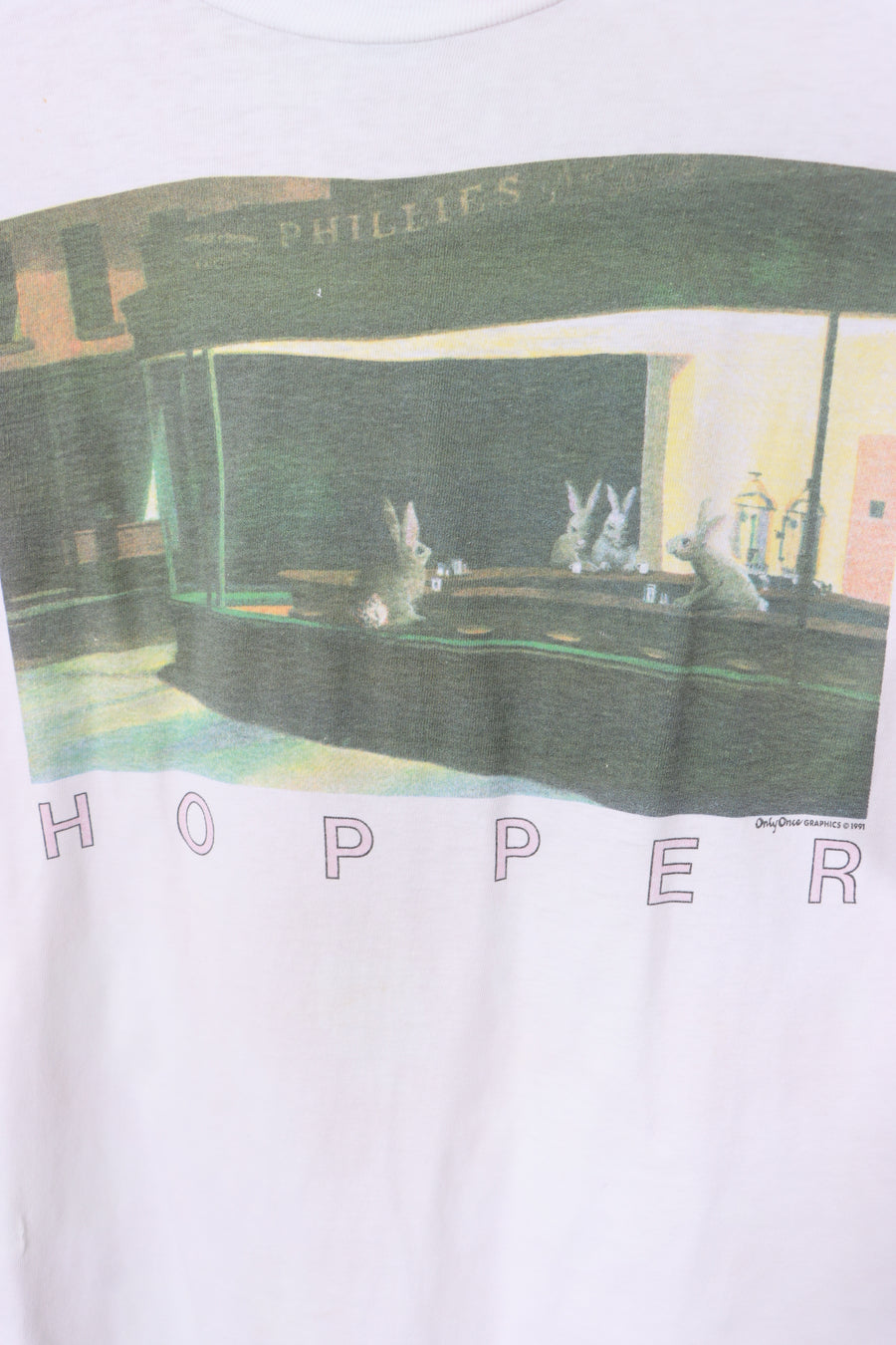 1991 Only Once Graphics Hopper T-Shirt USA Made (L)