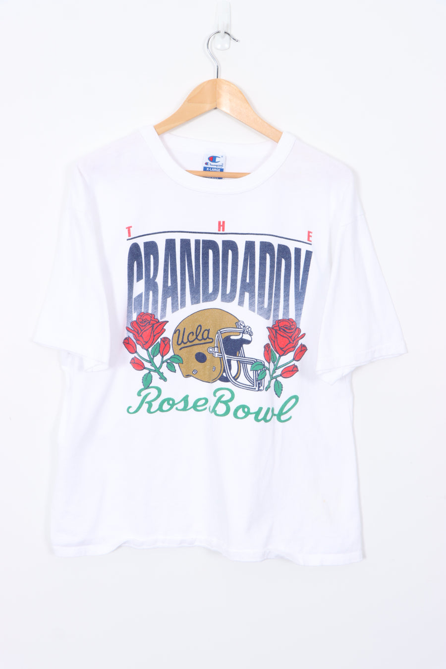 UCLA 'The Granddaddy' Rose Bowl College Football CHAMPION T-Shirt (L-XL)