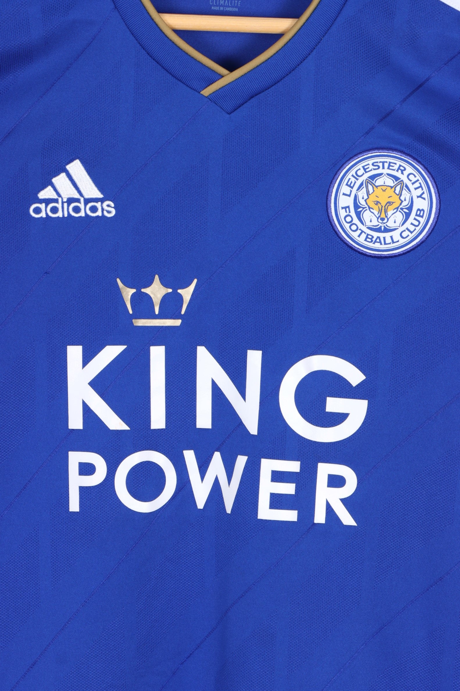 Leicester City 2018 2019 ADIDAS Home Soccer Jersey M Vintage Sole Melbourne