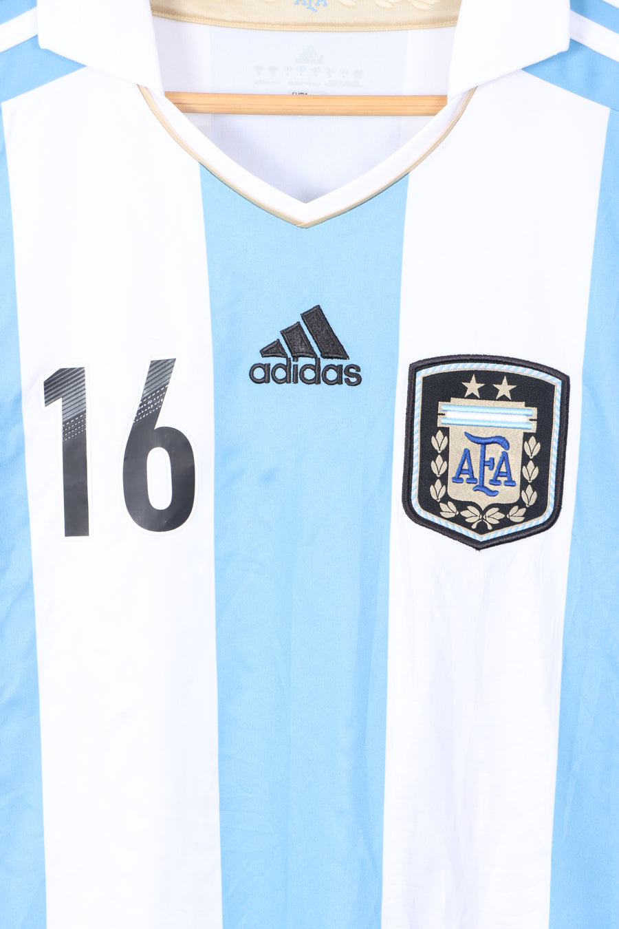 Argentina 2011-2013 Kun Aguero #16 ADIDAS Soccer Jersey (M)