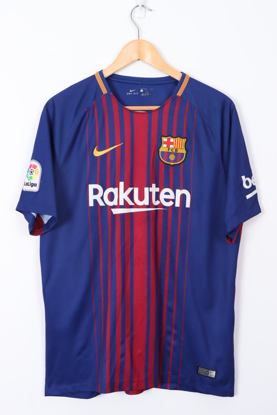 Barcelona 2017/2018 NIKE Home Soccer Jersey (L)