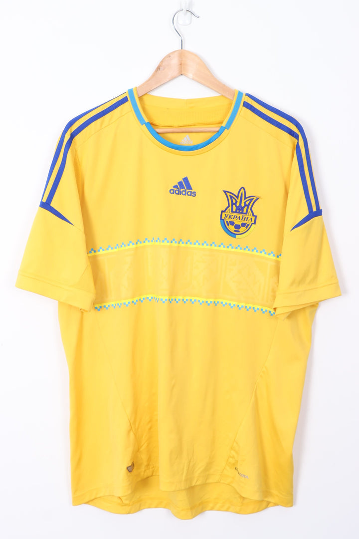 Ukraine 2012/2013 ADIDAS Home Soccer Jersey (XL)