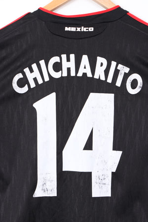 BOOTLEG Mexico 2010 Chicharito #14 World Cup Away Soccer Jersey (L)