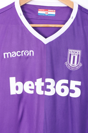 Stoke City 2018/2019 MACRON Away Soccer Jersey (L)