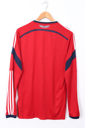 Colombia 2014/2015 ADIDAS Away Long Sleeve Soccer Jersey (M)