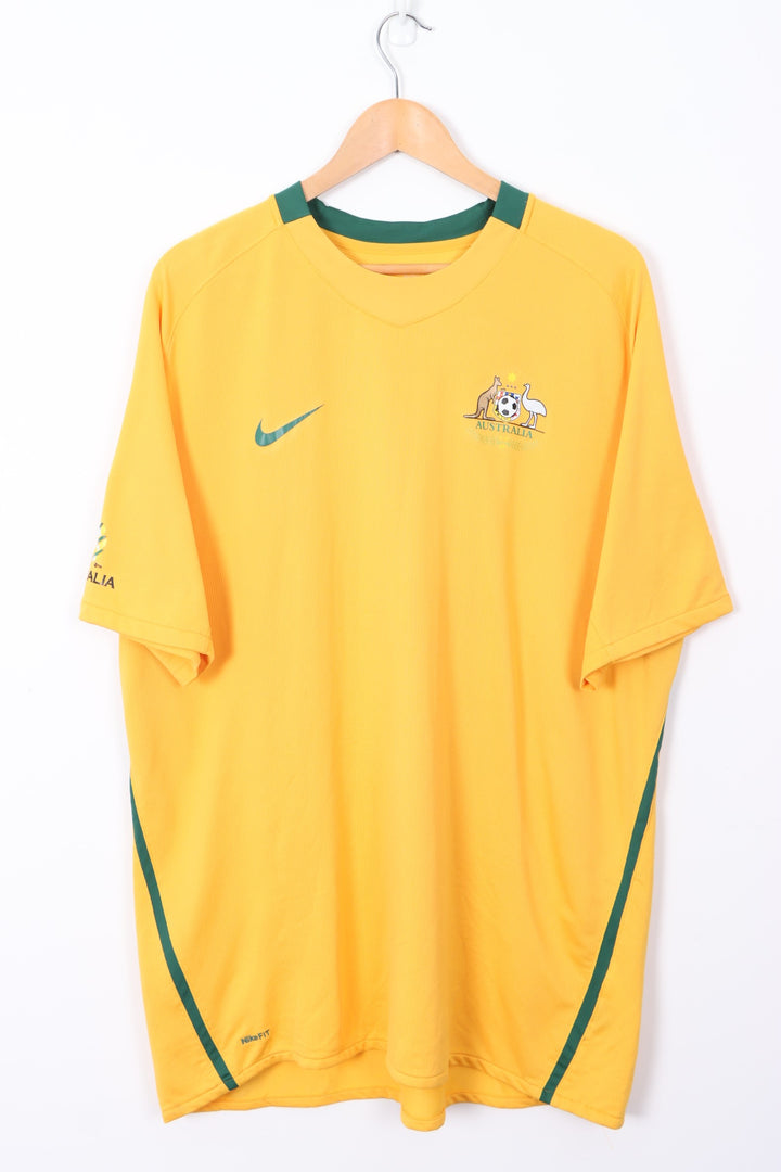 Australia Socceroos 2008/2009 NIKE Home Soccer Jersey (XXL)