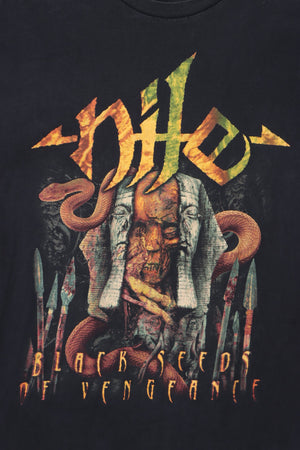 Nile 'Black Seeds of Vengeance' Front Back Band Merch T-Shirt (XL)