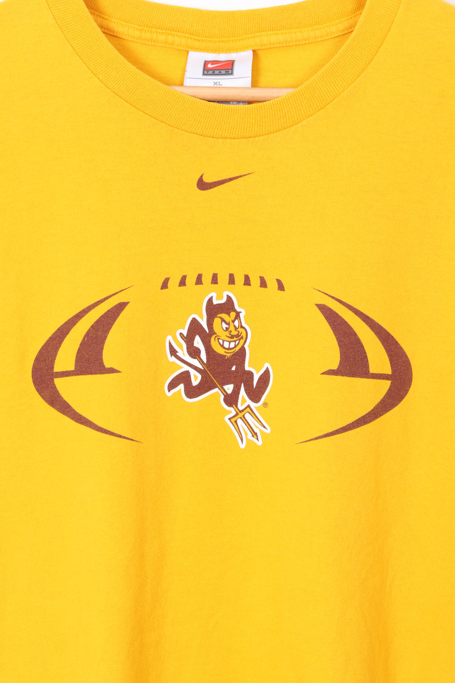 Arizona State Sun Devils Football NIKE Centre Swoosh T-Shirt (XL)