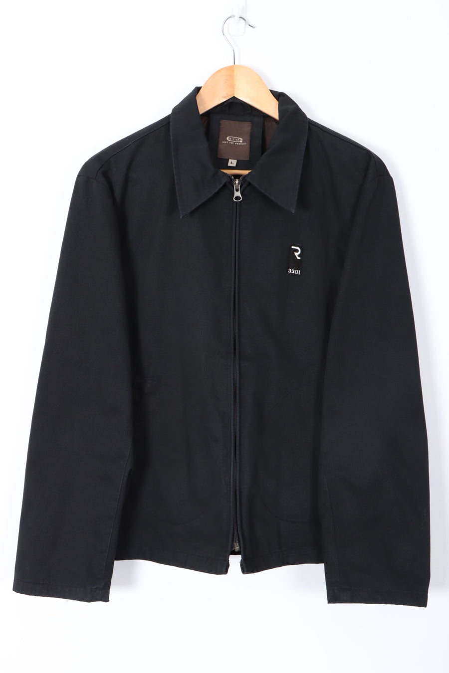 G-STAR 3301 Black Lined Harrington Jacket (L)