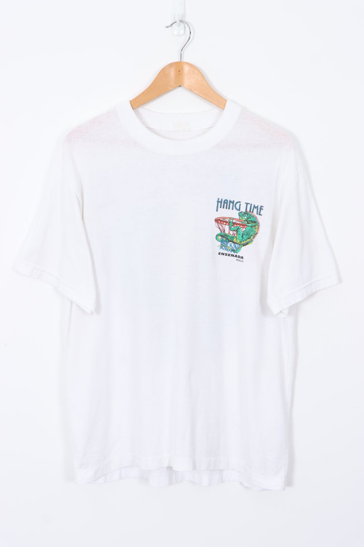 'Hang Time' Ensenada Mexico Destination Gecko T-Shirt (L)