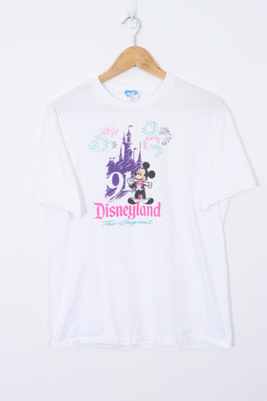 1991 Mickey Mouse at Disneyland USA Made DISNEY Cartoon Tee (M)