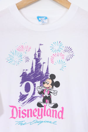 1991 Mickey Mouse at Disneyland USA Made DISNEY Cartoon Tee (M)