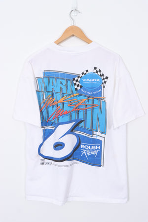 NASCAR Mark Martin #6 'Viagra Racing Team' White T-Shirt (L)