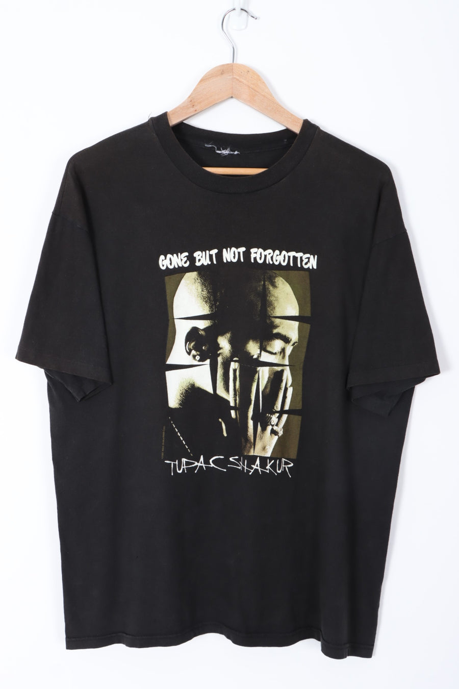 Tupac 1997 'Gone But Not Forgotten' Single Stitch T-Shirt (L-XL)