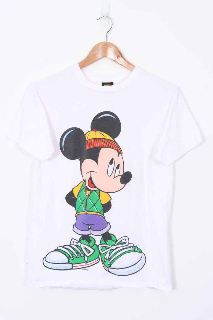 1990s Mickey Mouse Double Sided Graphic USA Made Disney T-Shirt (M)