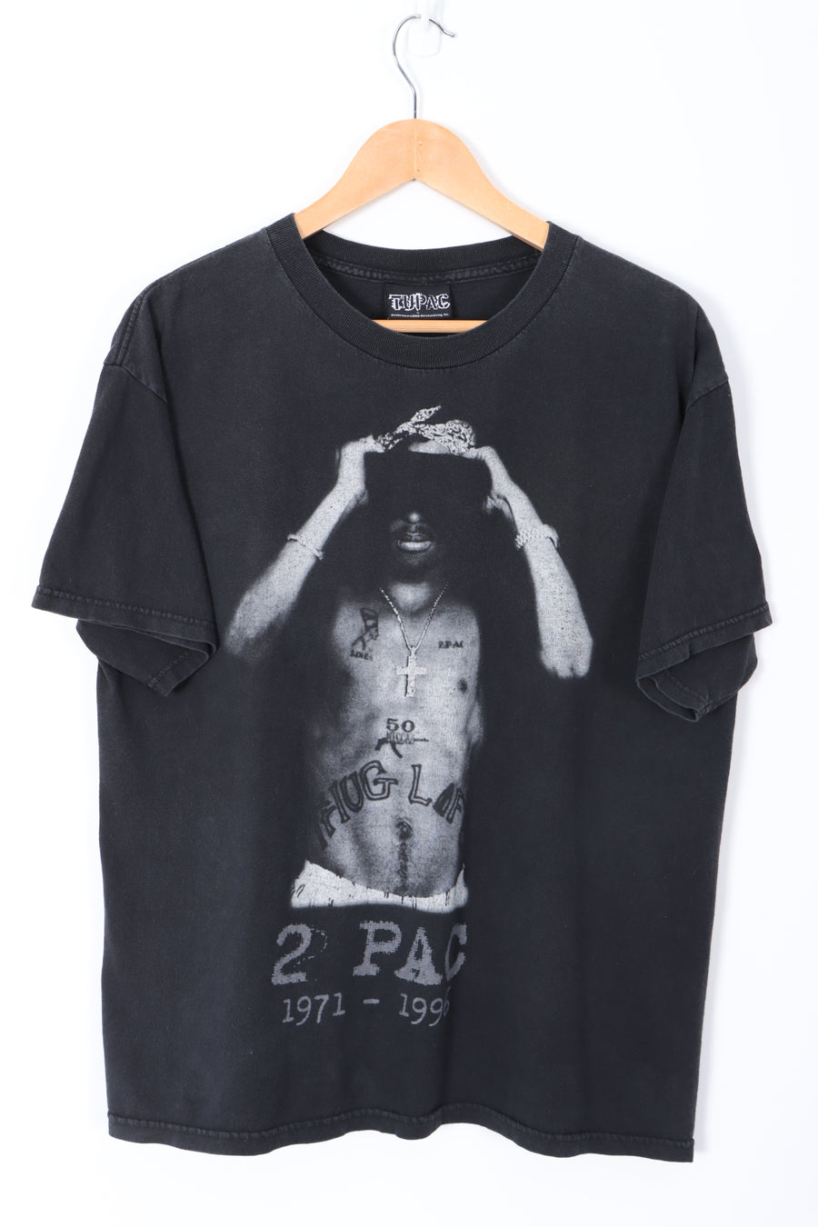 Tupac '2Pac' Shakur Memorial Front Back T-Shirt (L)