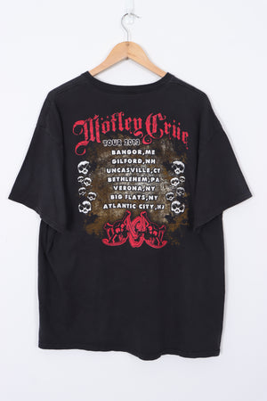 MOTLEY CRUE TOUR Black Music Band T-Shirt (XL)