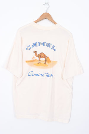 1995 CAMEL 'Genuine Taste' Front Pocket Back Graphic Print Tee (XL)