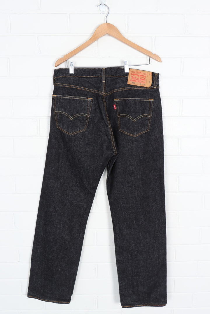 LEVI'S 501 Dark Wash Baggy Jeans Mexico Made (36 x 32)