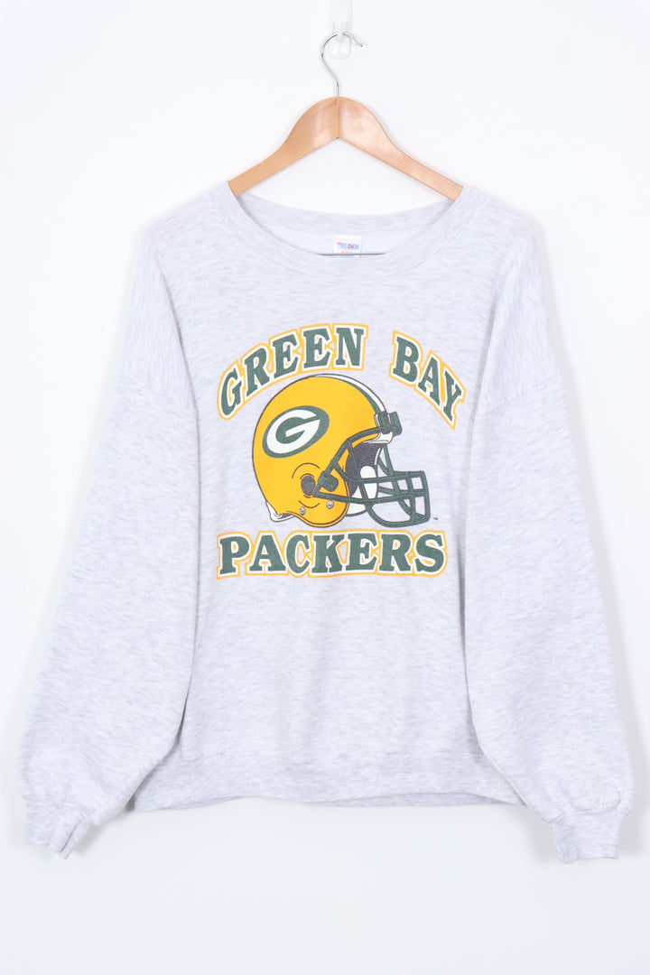 Green Bay Packers NFL Helmet Football USA Made Sweatshirt (XL)