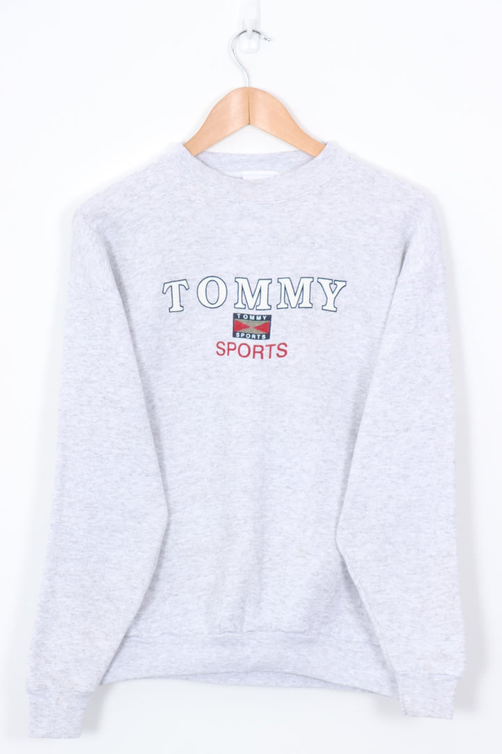 BOOTLEG TOMMY HILFIGER SPORTS Puff Print Grey Sweatshirt (M)