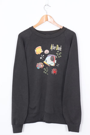 After Dark Fish & Nature Graphic Sweatshirt (L-XL)