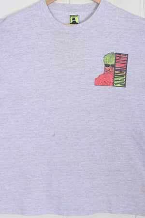 PUBLIC IMAGE 1990 Front Back Single Stitch T-Shirt USA Made (XL)