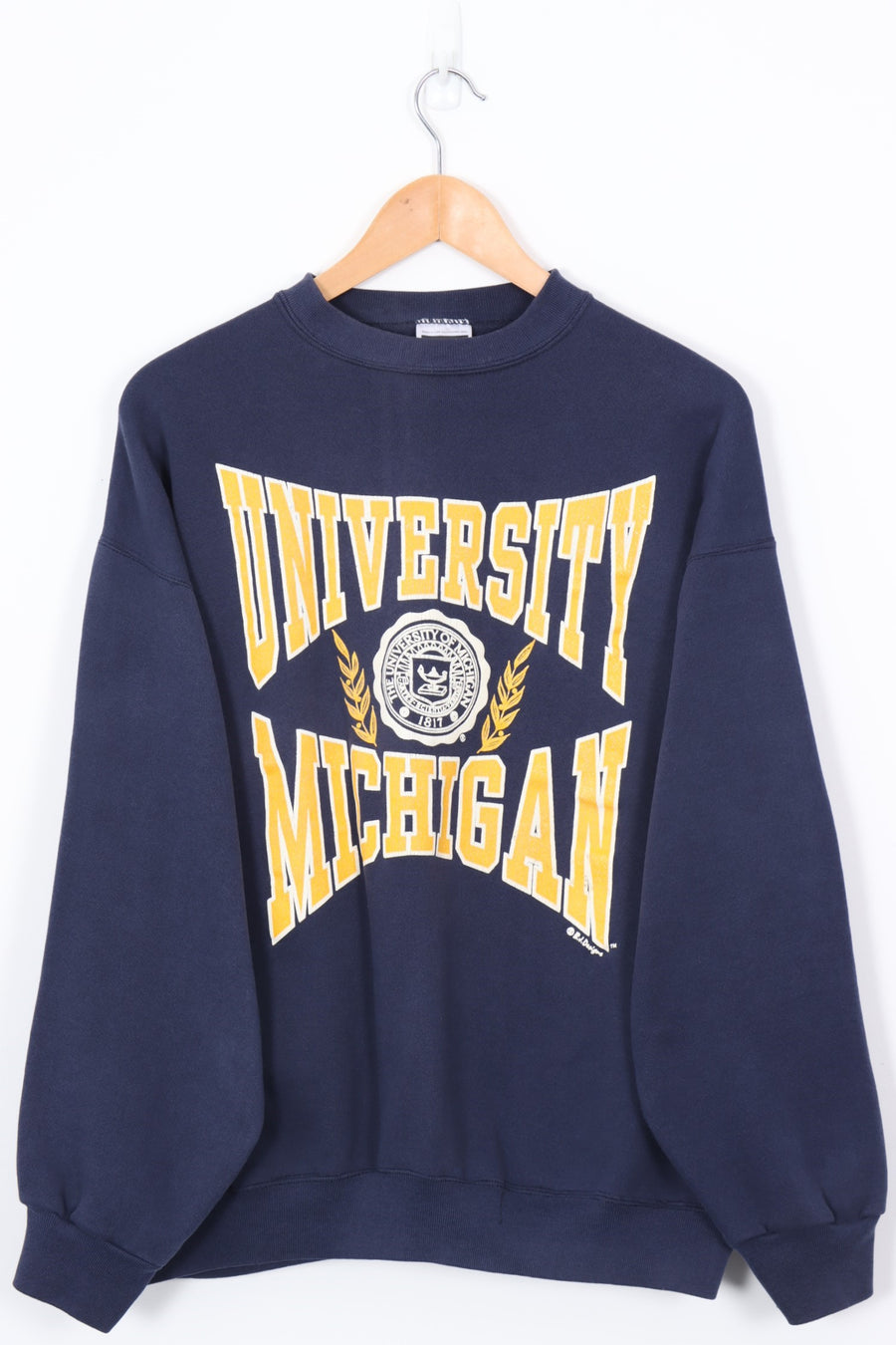 University of Michigan Navy & Yellow College Sweatshirt (XL)