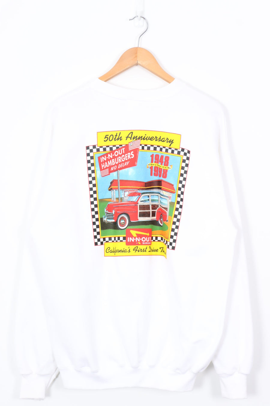 IN-N-OUT BURGER 50TH Anniversary Colourful US Sweatshirt (XL)