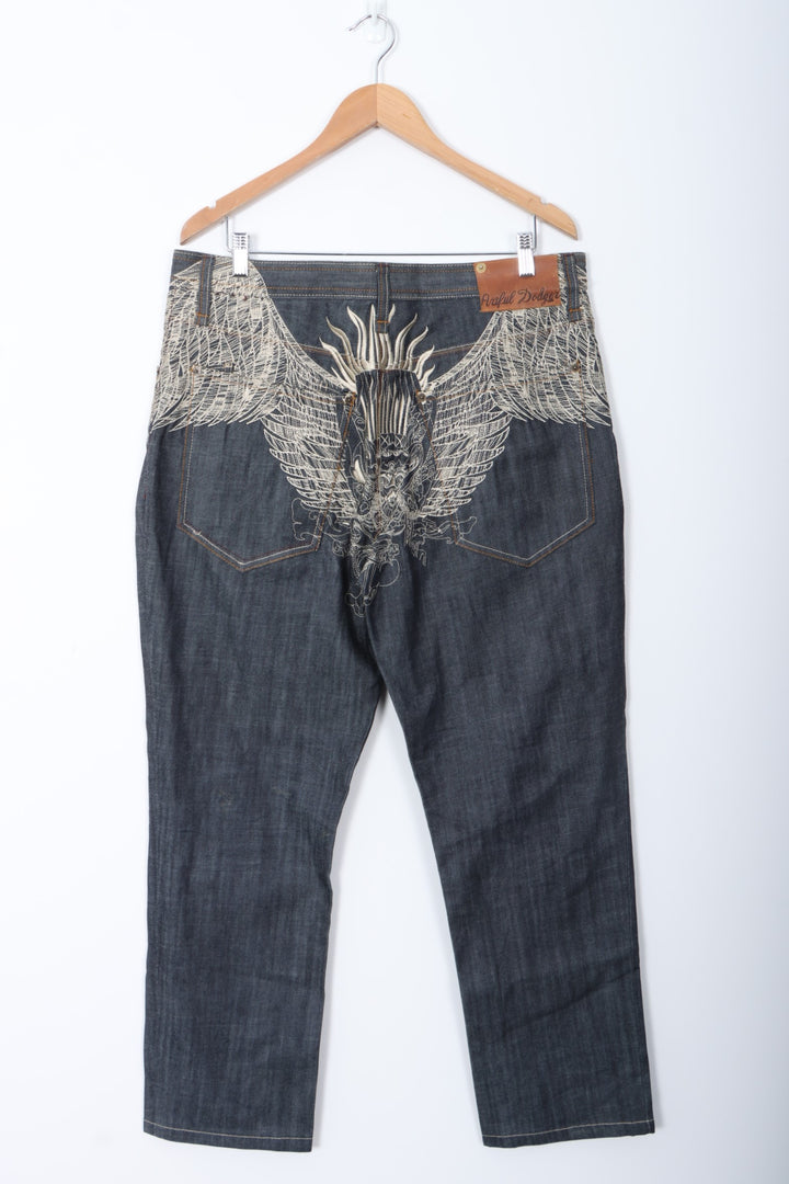 ARTFUL DODGER Wings Jesse Pinkman Y2K Jeans Canada Made (34)