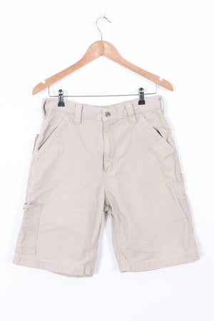 Vintage Carhartt Carpenter Workwear Tan Original Fit Shorts (32)