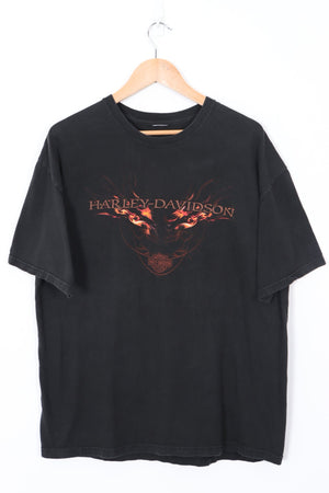 HARLEY DAVIDSON Skip Fordyce Riverside CA Flaming Eagle Tee (L)