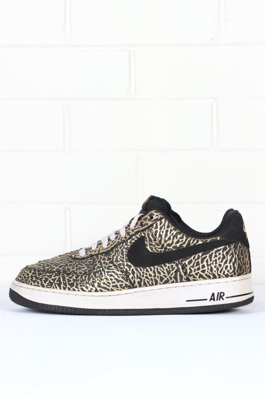 NIKE Air Force 1 'Gold Elephant' Low Sneakers (11.5)