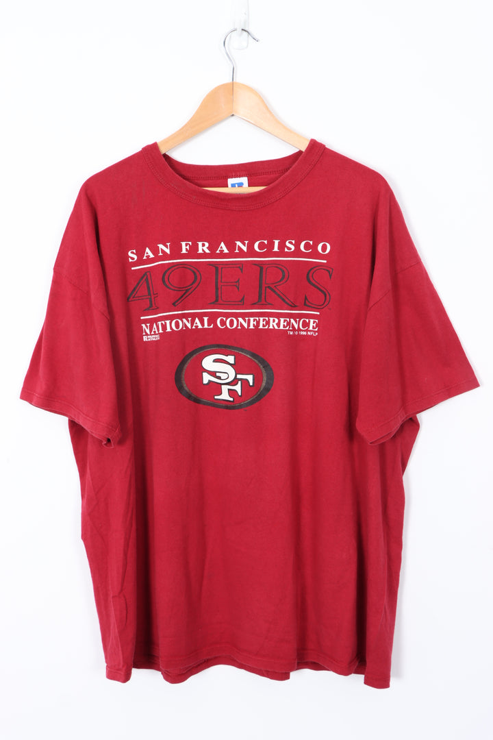 RUSSEL ATHLETIC 1996 San Francisco 49ers USA Made T-Shirt (XXL)