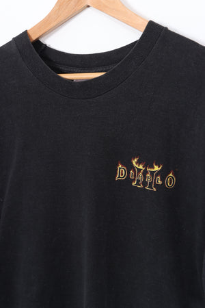 Rare VINTAGE 90s Diablo II Game Promo Video Black T-Shirt (XL)