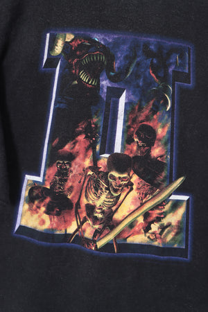 Rare VINTAGE 90s Diablo II Game Promo Video Black T-Shirt (XL)