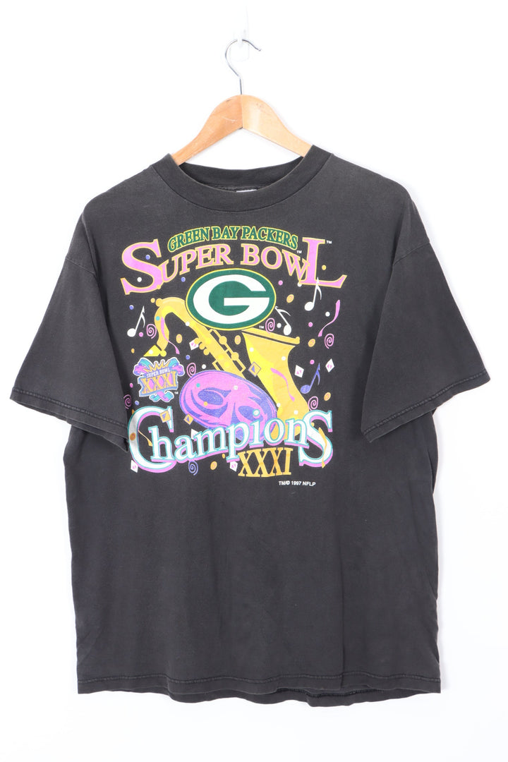 LOGO 7 1997 Greenbay Packers Superbowl Champions Music Tee (L)