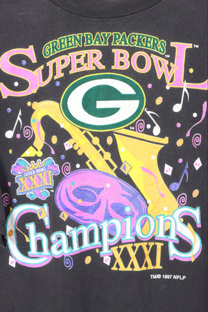 LOGO 7 1997 Greenbay Packers Superbowl Champions Music Tee (L)