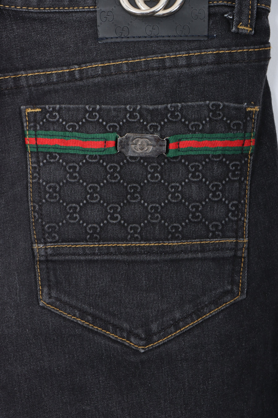 REPLICA Gucci Embossed GG Monogram Jeans (30)