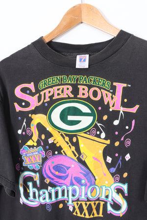 LOGO 7 1997 Greenbay Packers Superbowl Champions Music Tee (L)