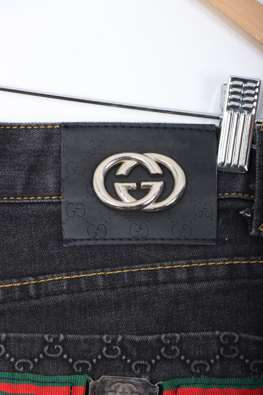 REPLICA Gucci Embossed GG Monogram Jeans (30)