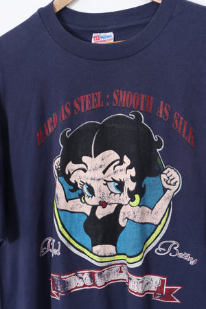 Betty Boop 'Hard as Steel : Smooth as Silk' VINTAGE 50/50 T-Shirt (XL)