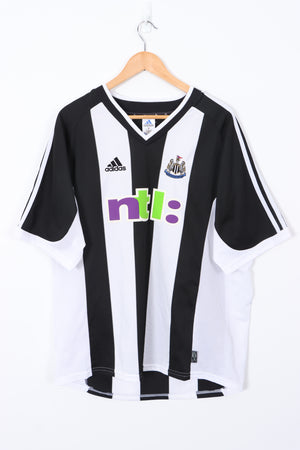 Newcastle United ADIDAS 2001/03 Home Soccer Jersey (XL)