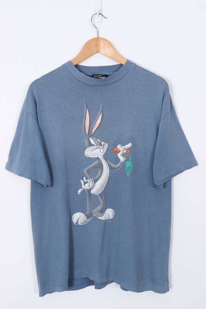 1993 VINTAGE Looney Tunes Bugs Bunny USA Made Single Stitch Tee (L)