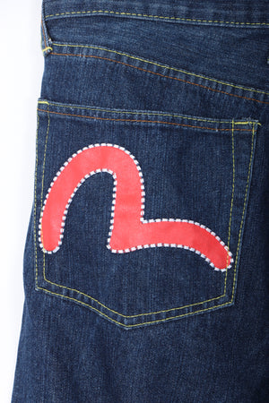 REPLICA Evisu Red Seagull Logo Y2K Jeans (34)