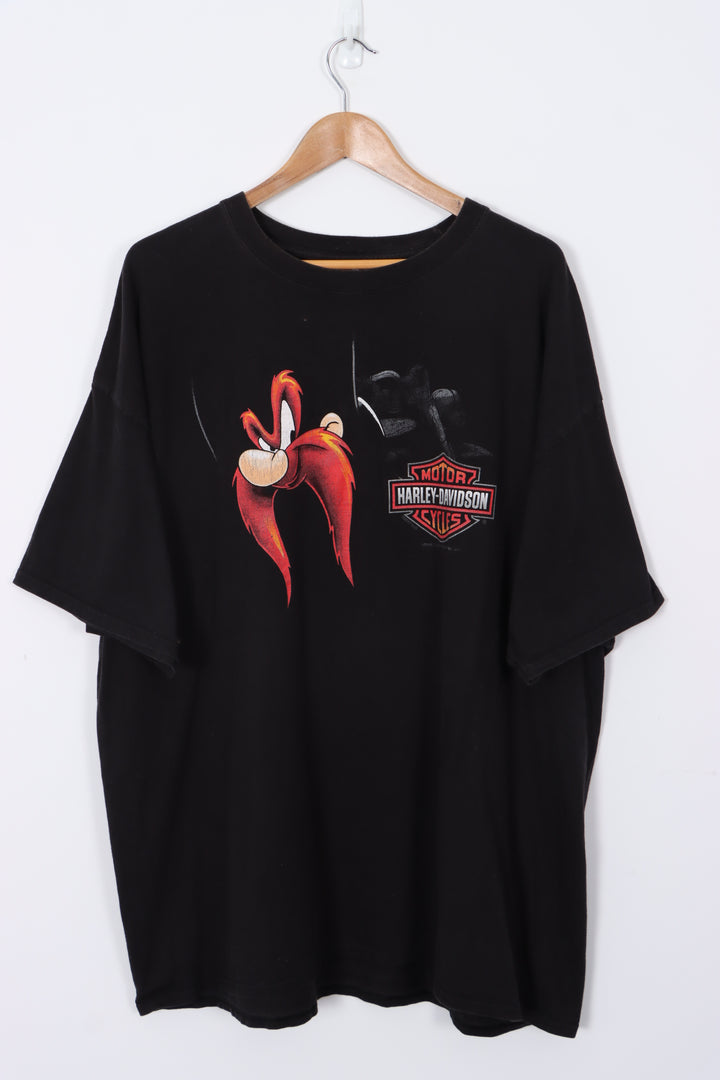 HARLEY DAVIDSON Looney Tunes Back Front Graphic California Tee (XXL)